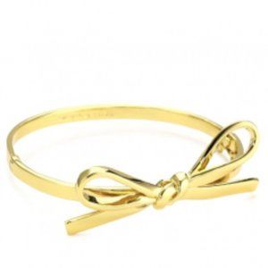 NEW Kate Spade Skinny Minny Gold Bow Bangle Bracel